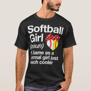 Camiseta Softbol Chica Definición Sassy Deportes Funny Soft