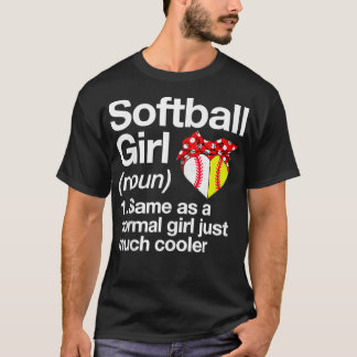 Camiseta Softbol Chica Definición Sassy Deportes Funny Soft