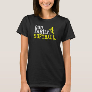 Camiseta Softbol familiar de Dios