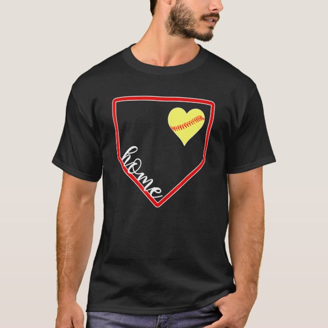 Camiseta Softbol Love Home Plate (Anverso)