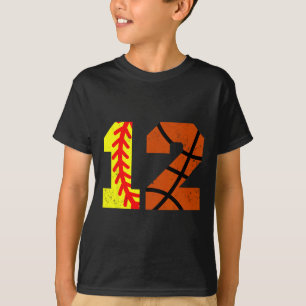 Camiseta Softll Sketll Número 12 Cumpleaños Divert