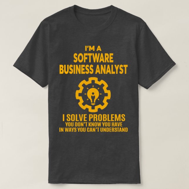 CAMISETA SOFTWARE BUSINESS ANALYST NICE DISEÑN 2017 (Diseño del anverso)