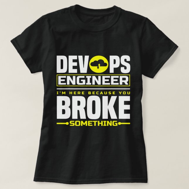 Camiseta Software de computación en nube DevOps Engineer (Diseño del anverso)