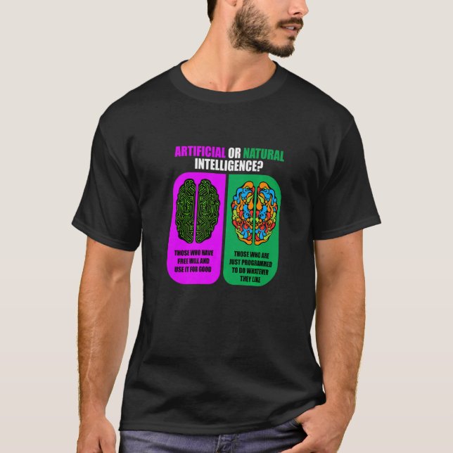 Camiseta Software De Inteligencia Artificial O Natural Ai P (Anverso)