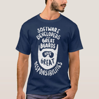 Camiseta Software Developer Computer Scientist Beard Funny