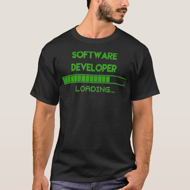 Camiseta Software Developer Loading Tee Funny Programmer  (Anverso)