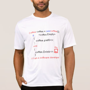 Camiseta Software Developer PC Código de codificación para