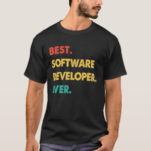 Camiseta Software Developer Retro Mejor Desarrollador de So