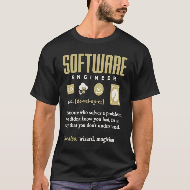 Camiseta Software Engineer Definition Coder (Anverso)