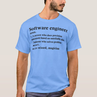 Camiseta Software Engineer Definition Computer Programmer P