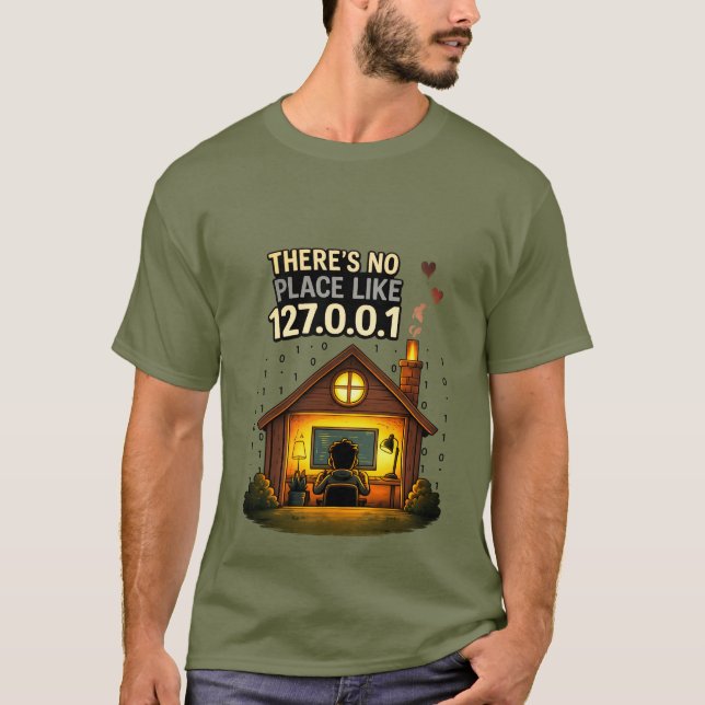 Camiseta Software Engineer Home 127.0.0.1 (Anverso)