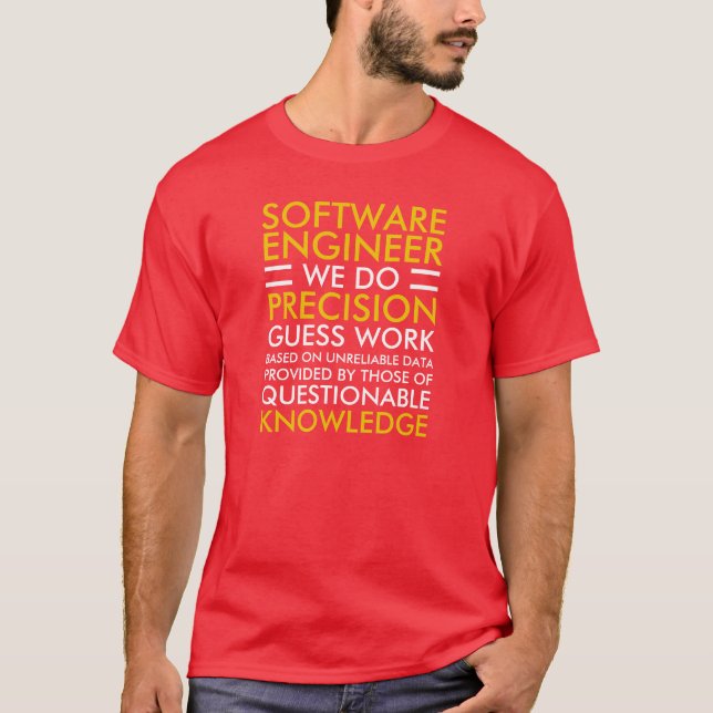Camiseta Software Engineer - RED (Anverso)