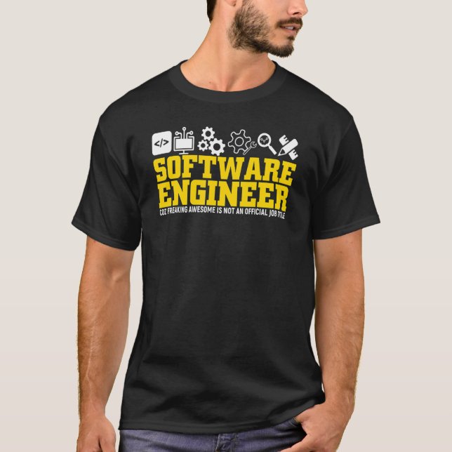 Camiseta Software Engineering Geek Para Ingeniero De Softwa (Anverso)