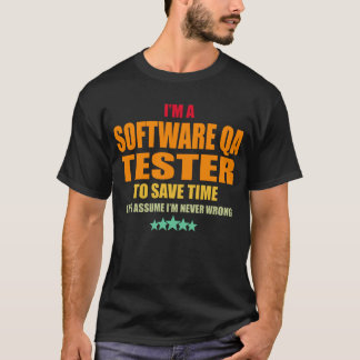Camiseta Software Qa Tester Nunca Equivocado