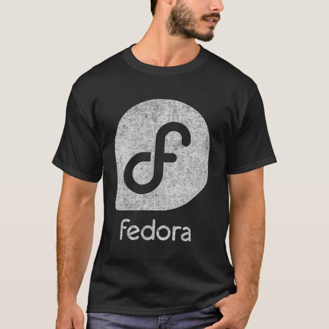 Camiseta Software Seguro De Fedora Linux Para Programadores (Anverso)