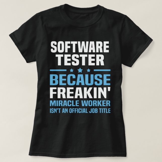 Camiseta Software Tester (Diseño del anverso)