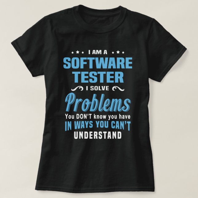 Camiseta Software Tester (Diseño del anverso)