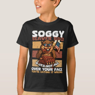 Camiseta Soggy Beaver Bbq si no todo tu rostro