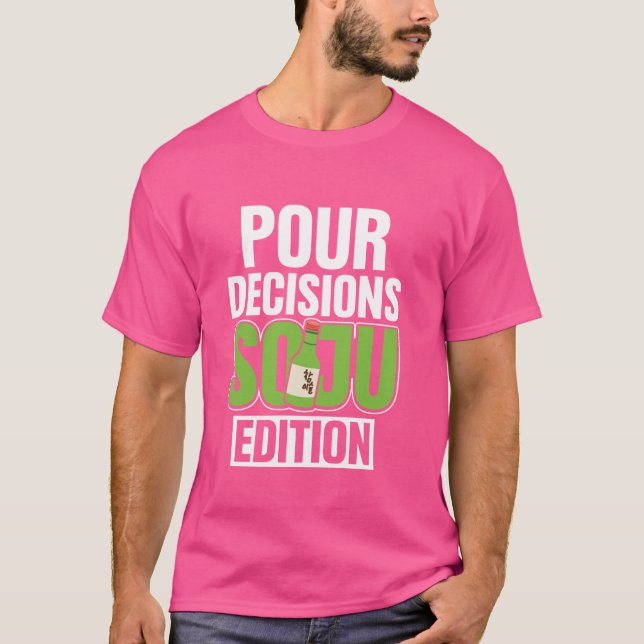 Camiseta Soju Corea Alcohol Bebida Comida Kpop (Anverso)