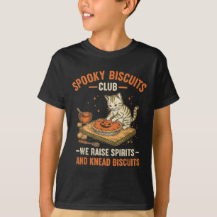 Camiseta Soky Biscuits Club Funny Halloween Cat Baking