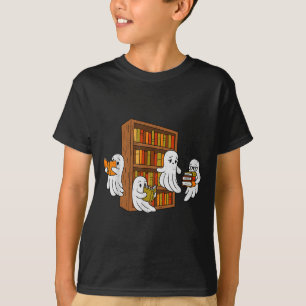 Camiseta Soky Ghost leyendo libros biblioteca Halloween
