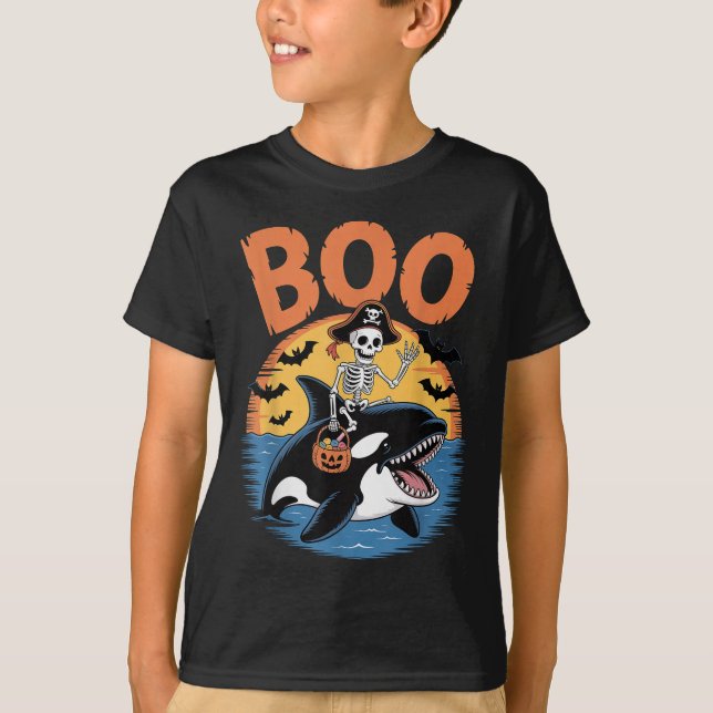Camiseta Soky Orca Costume En Boo Orca Halloween (Anverso)