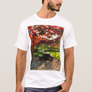 Camiseta Sol a través de hojas de otoño, Croacia