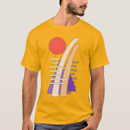 Camiseta Sol abstracto, sombras, reflejos y estructuras