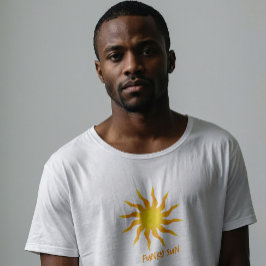 Camiseta Sol amarillo y Naranja Funky Flamante