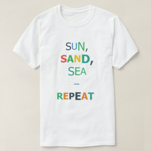 Camiseta Sol Arena Mar Repetir