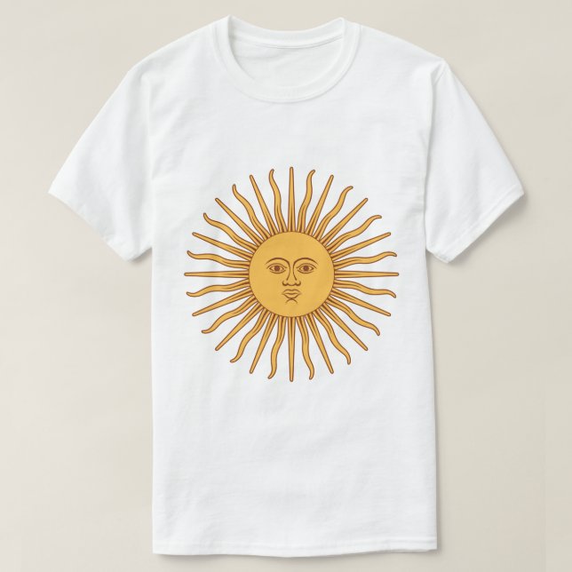 Camiseta Sol argentino (Diseño del anverso)