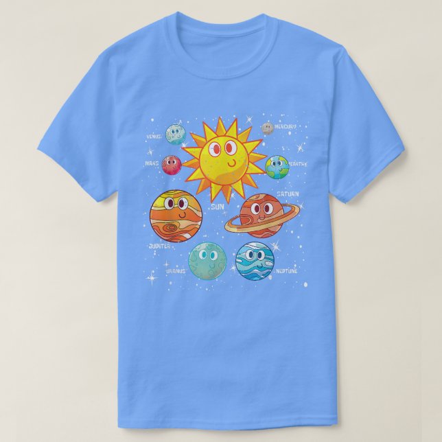 Camiseta Sol Astrónomo Ciencia Espacial Astronomía Cute Pla (Diseño del anverso)