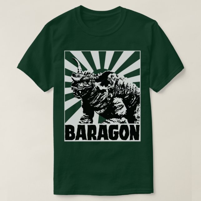 Camiseta Sol bajo BARAGON para los teñidos rojos (Diseño del anverso)