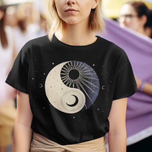 Camiseta Sol celeste y luna