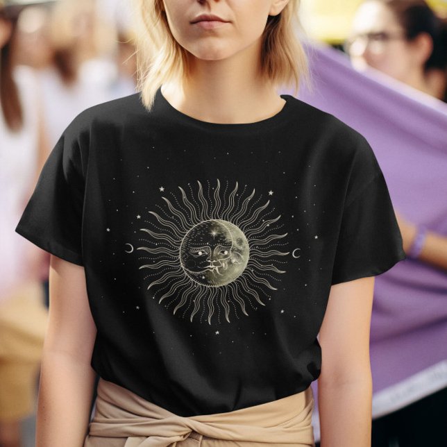Camiseta Sol celeste y luna (Subido por el creador)