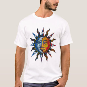 Camiseta Sol Celestial Y Luna