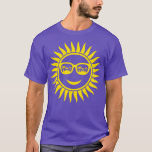 Camiseta Sol con gafas de sol de verano