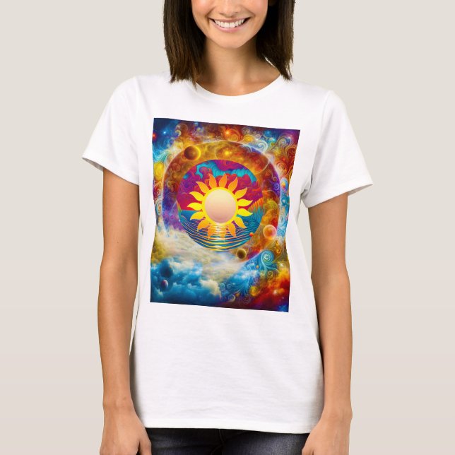 Camiseta Sol cósmico (Anverso)