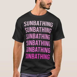 Camiseta Sol de color rosa bañando el sol