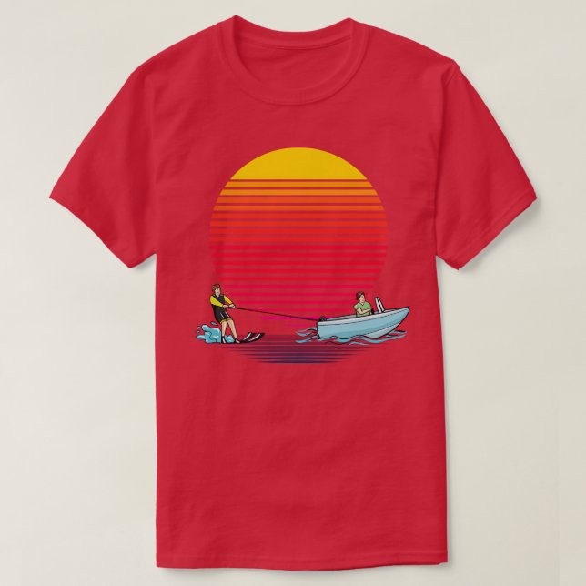 Camiseta Sol de esquí acuático (Diseño del anverso)