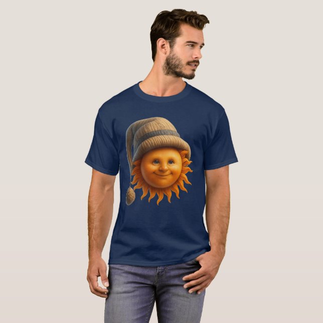 Camiseta Sol de Invierno Acogedor ☀️🧣 (Anverso completo)