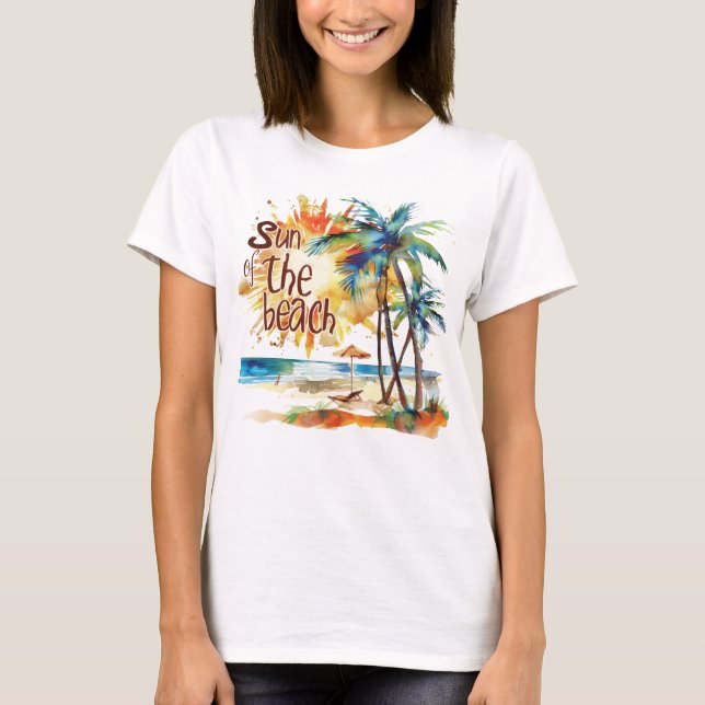 Camiseta Sol de la playa (Anverso)