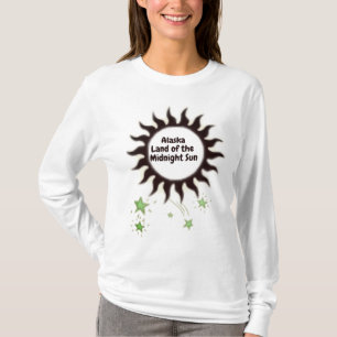 Camiseta Sol de medianoche negro de Alaska