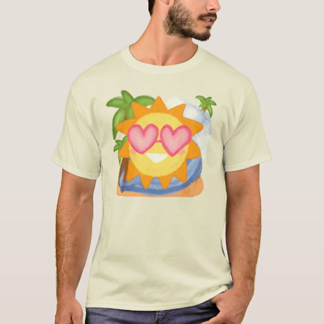 Camiseta Sol de vacaciones de verano relajante (Anverso)