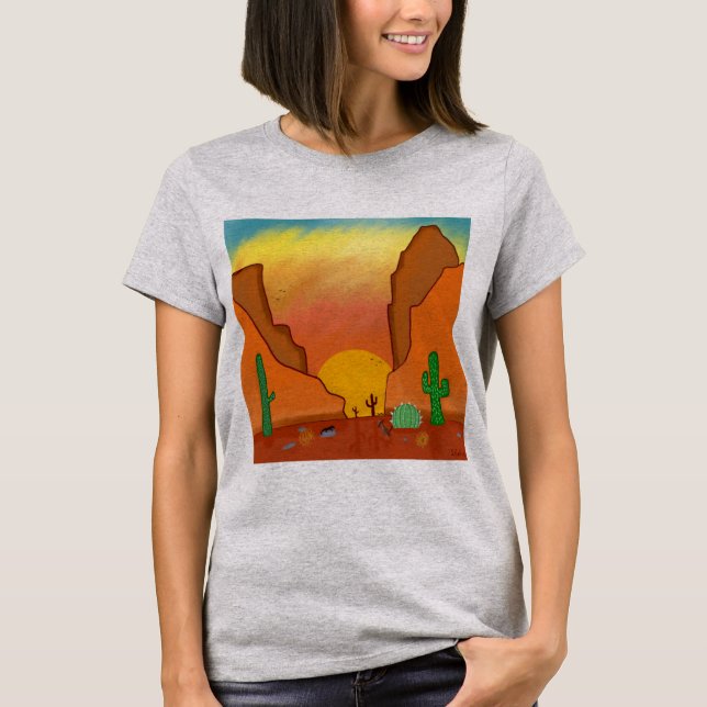Camiseta Sol del desierto (Anverso)