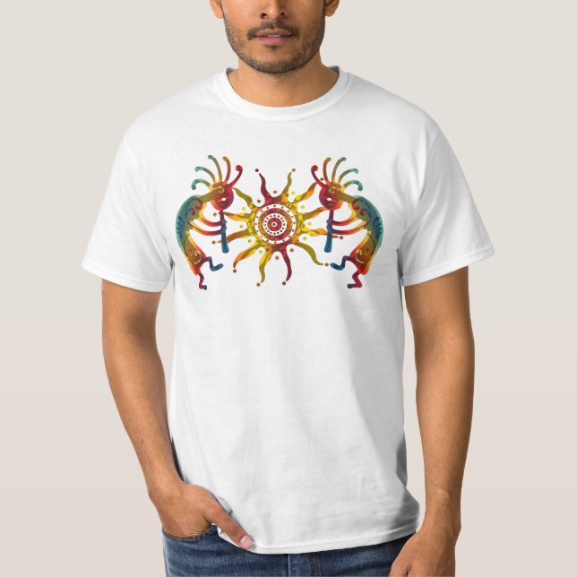 Camiseta SOL DEL DÚO DE KOKOPELLI + sus ideas (Anverso)