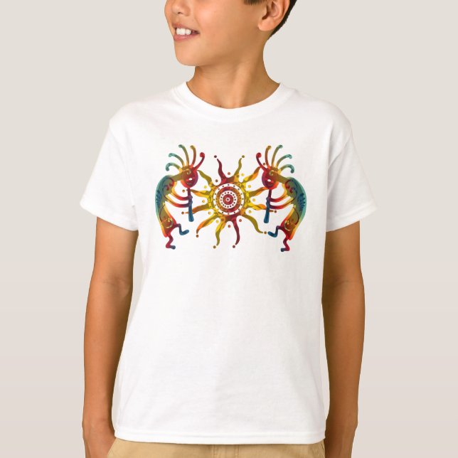 Camiseta SOL DEL DÚO DE KOKOPELLI + sus ideas (Anverso)