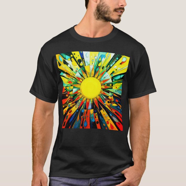 Camiseta Sol En Abstracto 910 (Anverso)