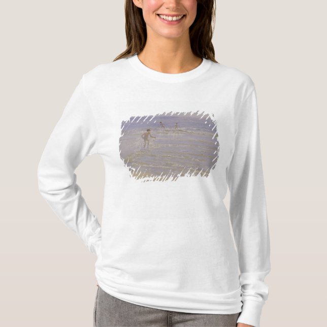 Camiseta Sol en Skagen: Muchachos que nadan, 1892 (Anverso)
