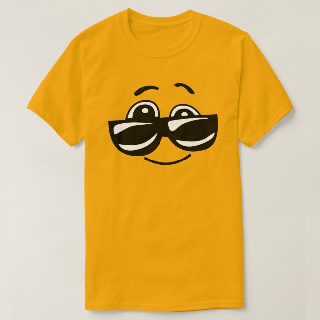 Camiseta Sol feliz amarillo (Diseño del anverso)